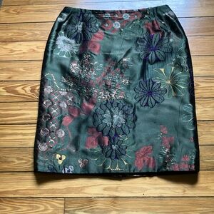 Oscar de la Renta Silk Blend Skirt